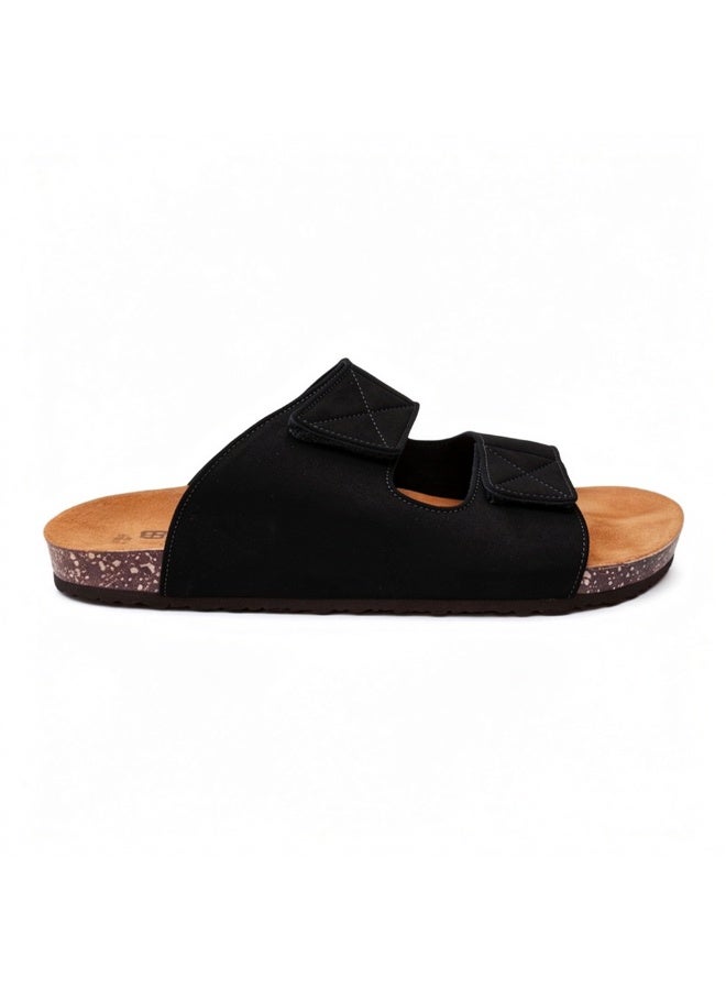 Stylish men's slippers with a modern and comfortable design – genuine leather and non-slip orthopedic sole, available in various sizes and colors. - Image 3